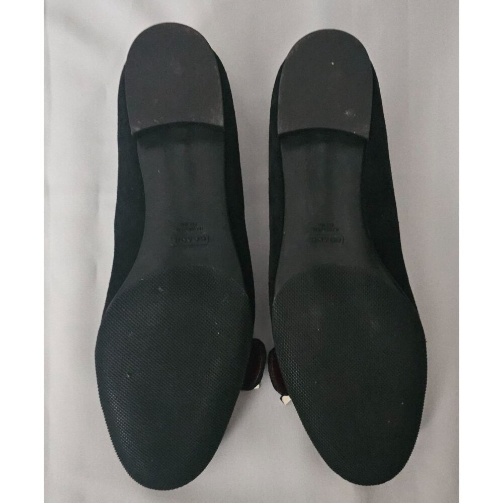 Coach Women's Black Breanna Suede Buckle Style Slip-On Flat Shoes Size 8½ B - Picture 10 of 10